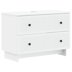 vidaXL Dulap pentru Chiuveta de Baie EDE Alb 82 x 41 x 59 cm