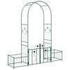 vidaXL Arc de Grădină Verde 203 x 50 x 218 cm Oțel