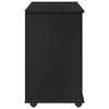 vidaXL Cabinet mobil Negru 63,5 x 39 x 65,5 cm Lemn de pin masiv