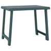 vidaXL Masă pentru camping, verde, 79x56x64 cm, PP aspect lemn
