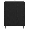 vidaXL Bufet Stejar Negru 69,5 x 34 x 90 cm Lemn compozit