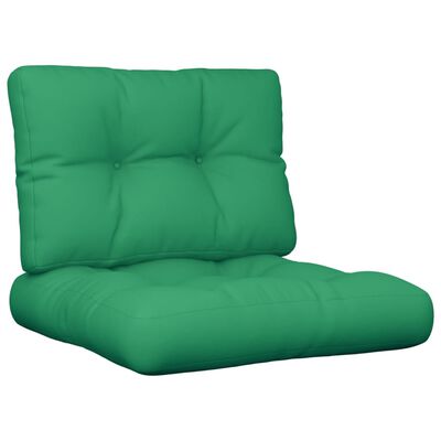 vidaXL Perne de paleți, 2 buc, verde, material textil