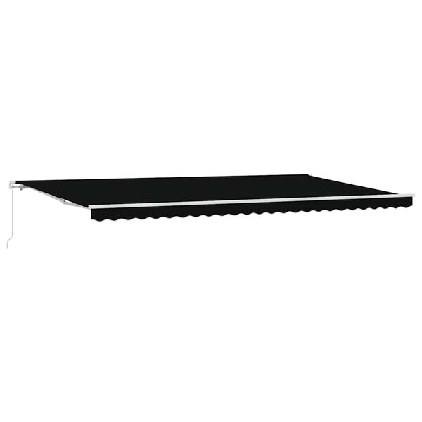 vidaXL Cortina Retractabilă Negru 600 &times; 300 cm Poliester și Aluminiu