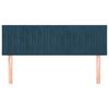 vidaXL Tăblii de pat, albastru &icirc;nchis, 144x5x78/88 cm, catifea