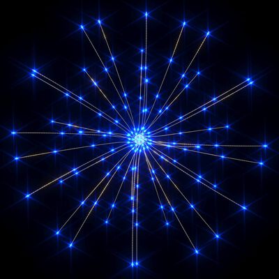 vidaXL Lămpi cu artificii de Crăciun 10 buc. 1400 LED albastru 20 cm
