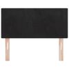 vidaXL Tăblie cap cu headboard Negru 100 cm Piele artificială