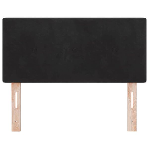 vidaXL Tăblie cap cu headboard Negru 100 cm Piele artificială