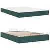 vidaXL Cadru de pat cu saltea cu saltea 2 pcs Verde Catifea