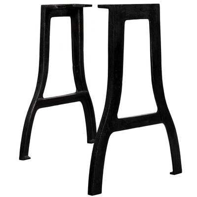 vidaXL Picioare masă de sufragerie 2 buc. cadru în formă de A, fontă