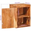 vidaXL Noptieră 2 pcs Maro 35 x 33 x 48 cm Lemn Solid de Acacia