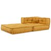 vidaXL Unitatea de sofa modulară galben 70x70x54 țesătură