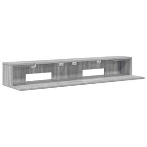 vidaXL Birou de studio Sonoma gri 152 x 36 x 19,5 cm Lemn prelucrat