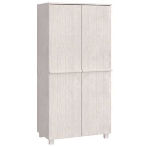 vidaXL Dulap haine &bdquo;HAMAR&rdquo;, alb, 89x50x180 cm, lemn masiv de pin