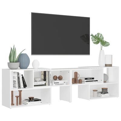 vidaXL Comodă TV, alb, 149x30x52 cm, PAL