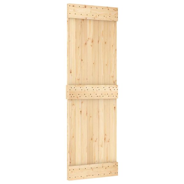vidaXL Ușă NARVIK natural 70 x 210 cm Lemn de Pin Solid