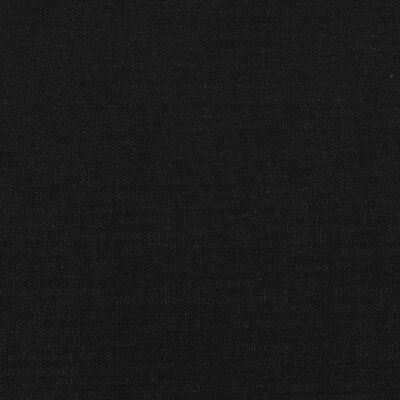 vidaXL Tăblie de pat cu aripioare, negru, 83x16x118/128 cm, textil