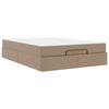 vidaXL Cadru de pat cu saltea Altele 2 buc. Cafeniu PVC
