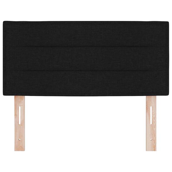 vidaXL Tăblie cap cu headboard Negru 100 cm Piele artificială