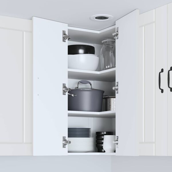 vidaXL Dulap de bucătărie Lucca Alb 57 x 57 x 80 cm Lemn prelucrat