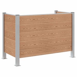 vidaXL &Icirc;mprejmuire pentru Coș de Gunoi Maro 161 x 85 x 115 cm