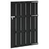 vidaXL Poartă de grădină 100 x 150 cm WPC și Aluminiu Negru
