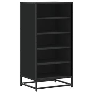 vidaXL Suport pentru pantofi negru 48x38x97,5 cm Lemn prelucrat