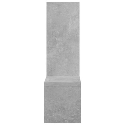 vidaXL Rafturi de perete, 2 buc., gri beton, 50x15x50 cm, PAL