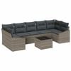 vidaXL Set de canapea 8 buc. Gri poliratan