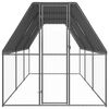 vidaXL Coteț de păsări pentru exterior, 2x6x2 m, oțel galvanizat