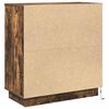 vidaXL Dulap de noapte Stejar fumuriu 71 x 34,5 x 75 cm Lemn compozit