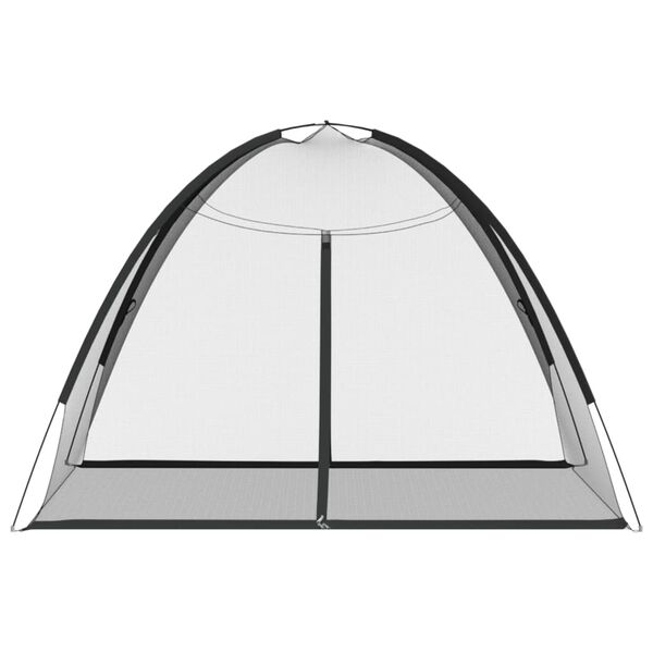 vidaXL Plasa țânțari Mongolia cu uși, 220 ochiuri negru 200x180x135 cm