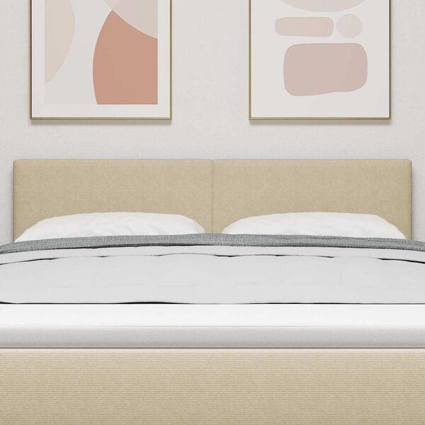 vidaXL Tăblie cap Verde deschis gri 144 cm Piele artificială