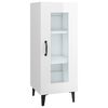 vidaXL Dulap, alb extralucios, 34,5x34x90 cm, lemn compozit