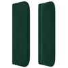 vidaXL Tăblie pat cu aripioare verde &icirc;nchis 93x16x78/88 cm catifea