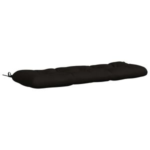 vidaXL Perna pentru bancă VIANEN 100% Polyester Negru 100 x 40 x 12 cm