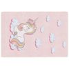vidaXL Covor copii, roz unicorn, 160x230 cm, lavabil