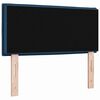 vidaXL Tăblie cap cu headboard albastru 90 cm Piele artificială