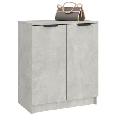 vidaXL Pantofar, gri beton, 59x35x70 cm, lemn prelucrat