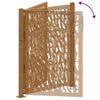 vidaXL Poartă de grădină 100x150 cm, oțel rezistent la intemperii, model cu urme