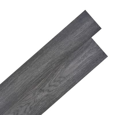 vidaXL Plăci de pardoseală autoadezive, negru și alb 5,21 m², 2 mm PVC