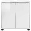 vidaXL Cabinet pentru chiuvetă de baie Alb lucios 60 x 30 x 60 cm