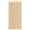 vidaXL Perdele Voile cu Bucle 2 buc Nisip 140x245 cm