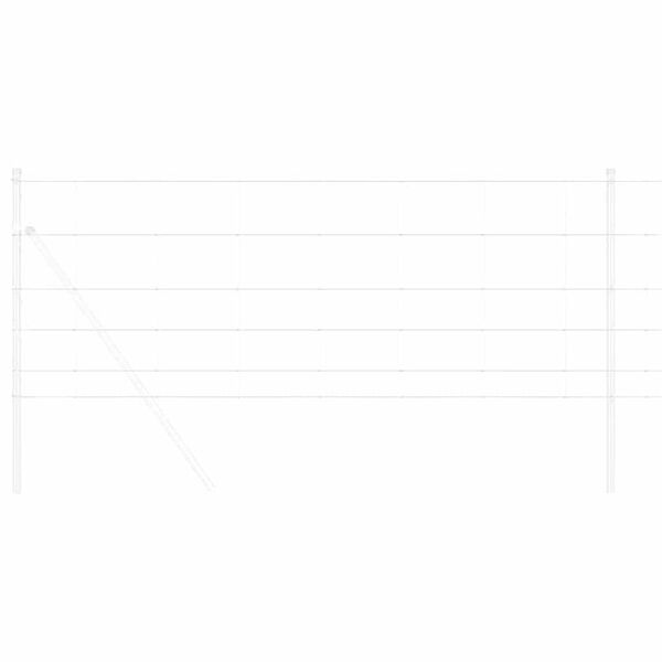 vidaXL Gard pentru c&acirc;mp Argintiu 50 x 0,8 m Oțel galvanizat