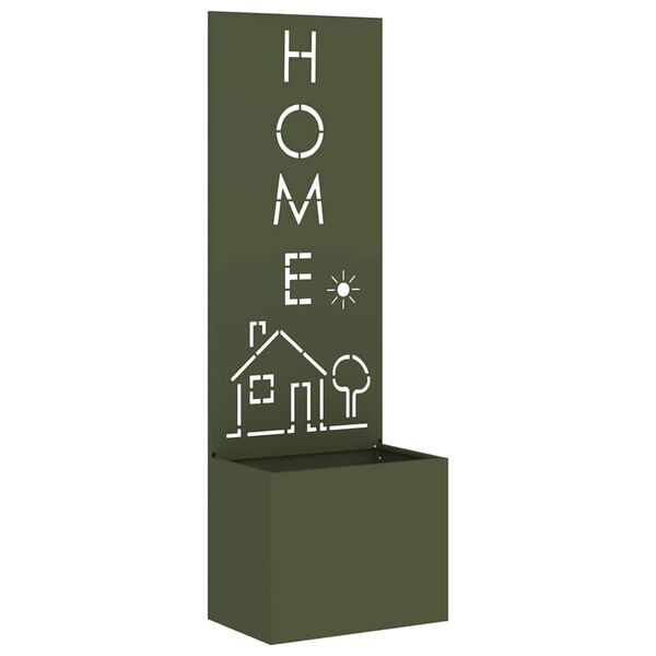 vidaXL Ecran de intimitate pentru grădină Olivengr&oslash;nn 50 x 140 cm