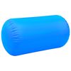 vidaXL Rulou de gimnastică gonflabil cu pompă, albastru, 120x75 cm PVC