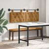 vidaXL Cap de pat suspendat Pe perete Maro 150 x 55 x 7 cm Catifea