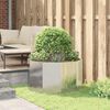 vidaXL Jardinieră Argintiu 90 x 90 x 50 cm Oțel Galvanizat