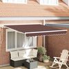 vidaXL Copertină retractabilă manual, maro, 300x250 cm
