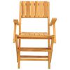 vidaXL Scaune de grădină pliante, 8 buc., 55x62x90 cm, lemn masiv tec