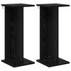 vidaXL Suport pentru plante 2 buc. Stejar Negru 25 x 25,5 x 60,5 cm